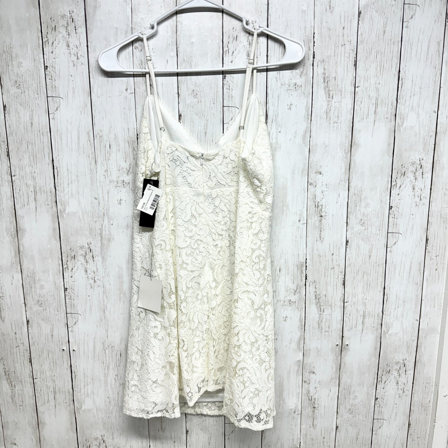 LULUS Dress Women Size M Easy Love White Lace Skater Adjustable Strap NEW