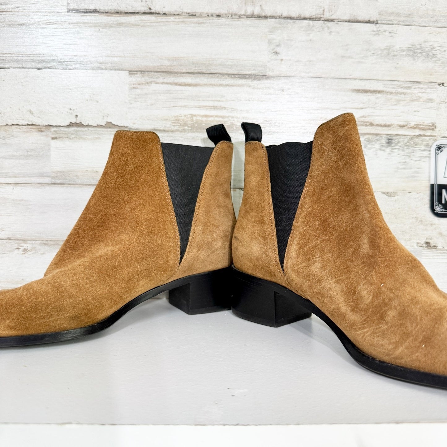 Acne Studios Boot Women Size 37 Jensen Metal-Tip Point Toe Suede Western Booties