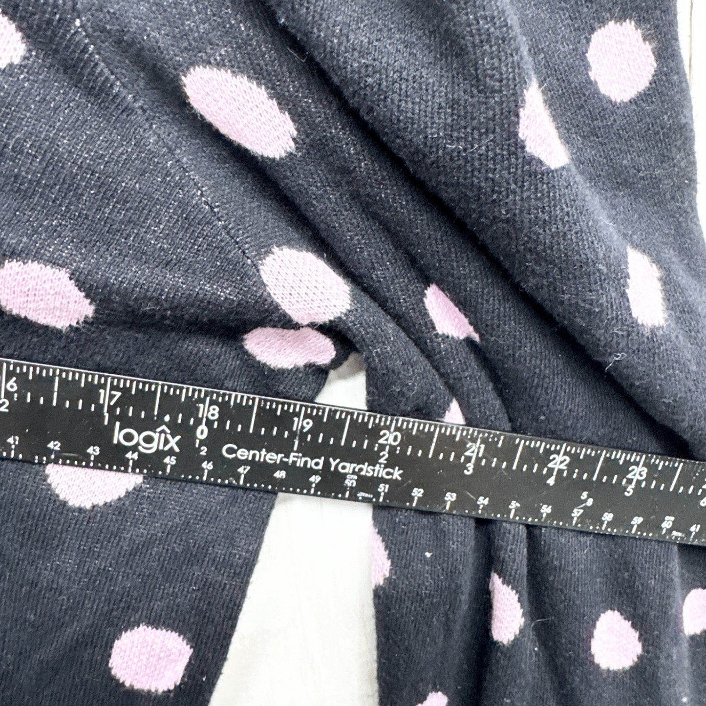 Who What Wear Sweater Women Size Small Polka Dot Mock Neck Long Sleeve Blouse