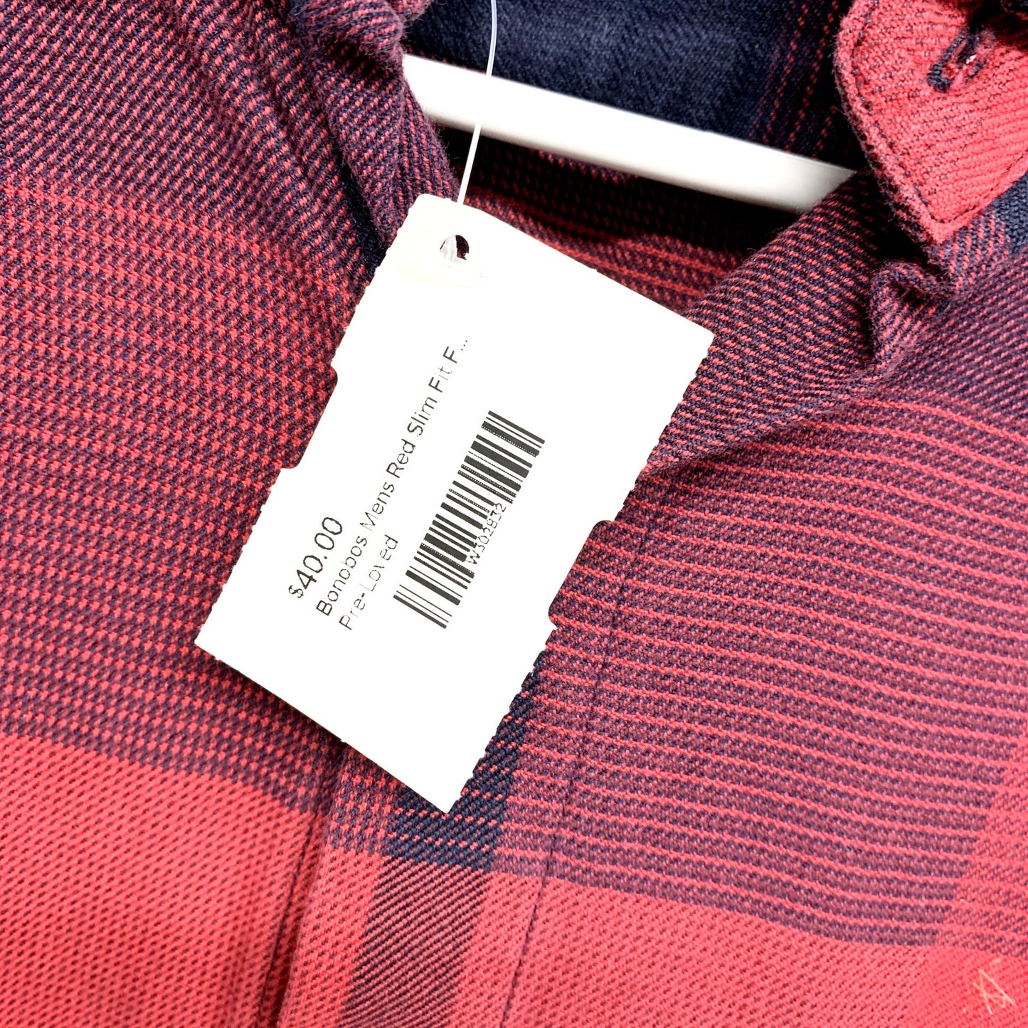 Bonobos Flannel Shirt Men's M Slim Fit Preppy Lightweight 100% Cotton Autumn