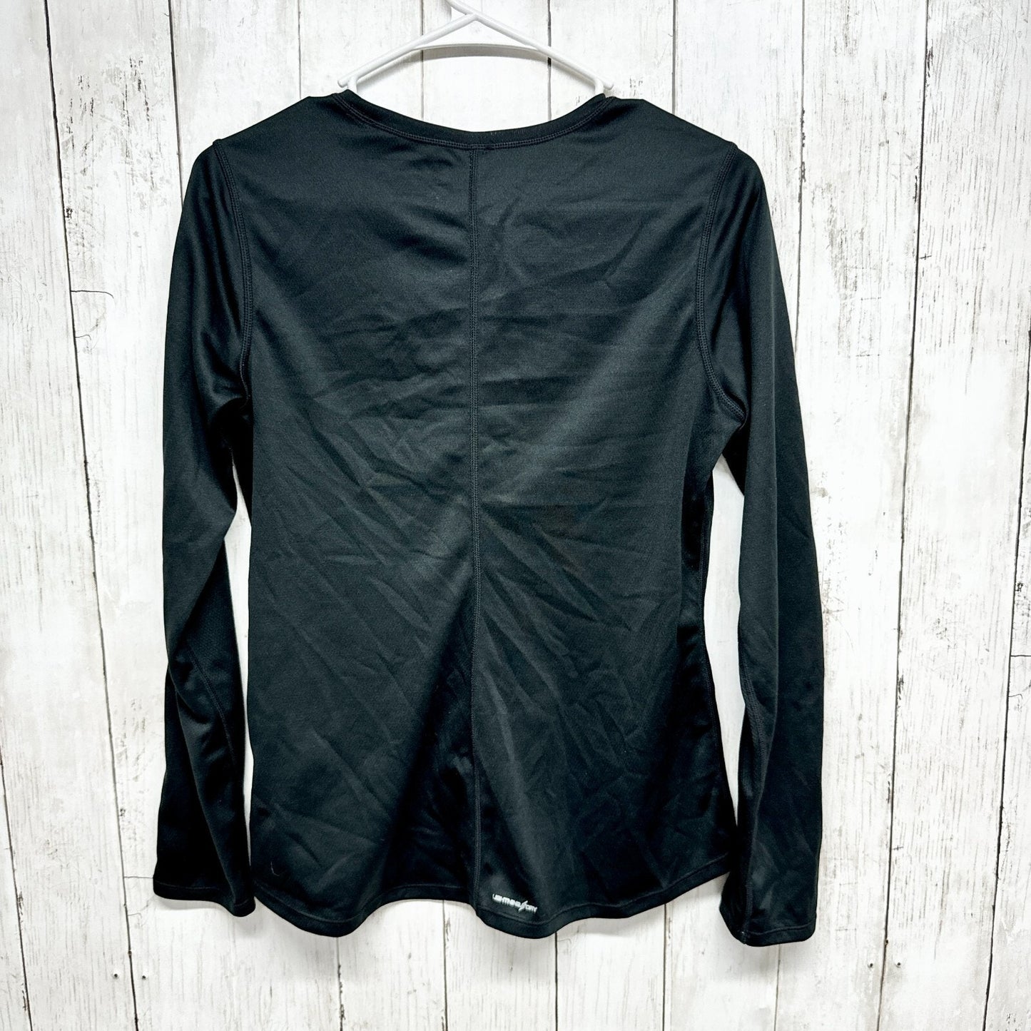 New Balance Top Women Size Small Long Sleeve Black Base Layer Thermal Athletic