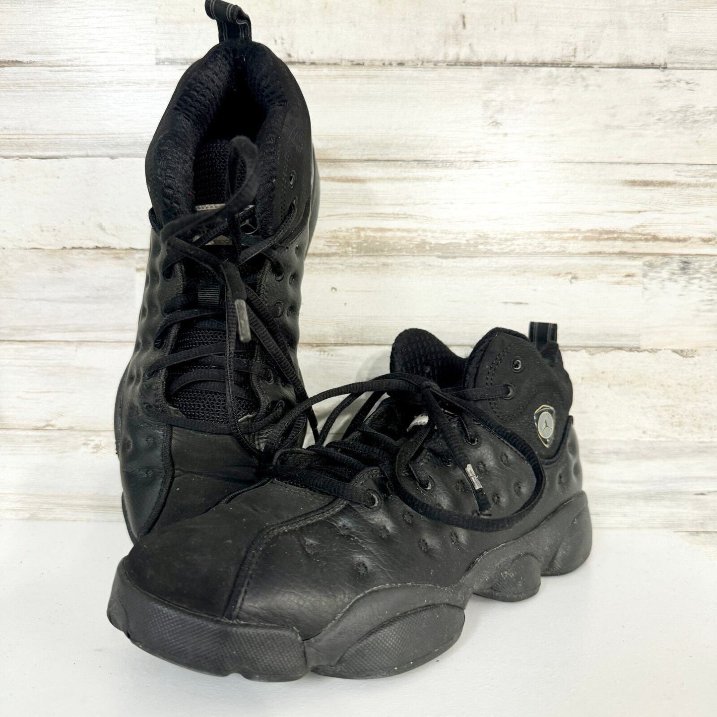 NIKE Sneakers Youth Size 7Y Air Jordan 820273-001 Black Basketball Shoes