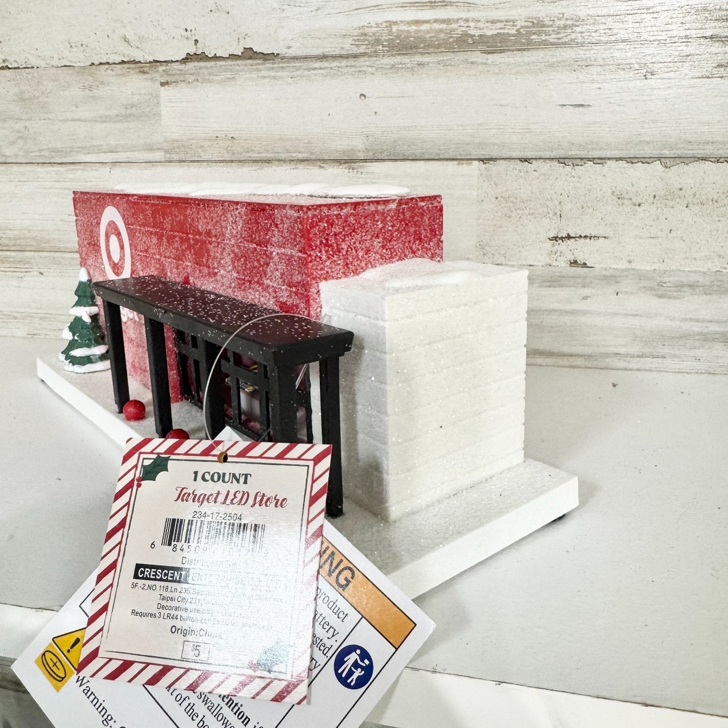 NEW 2025 Target Bullseye Playground Light Up Target Store Mini Christmas Village