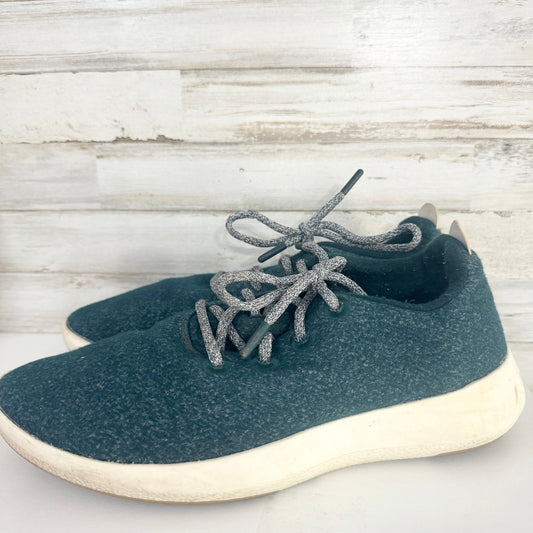 Allbirds Mens Wool Runners Lace Up Running Shoes Aqua Green Size 10