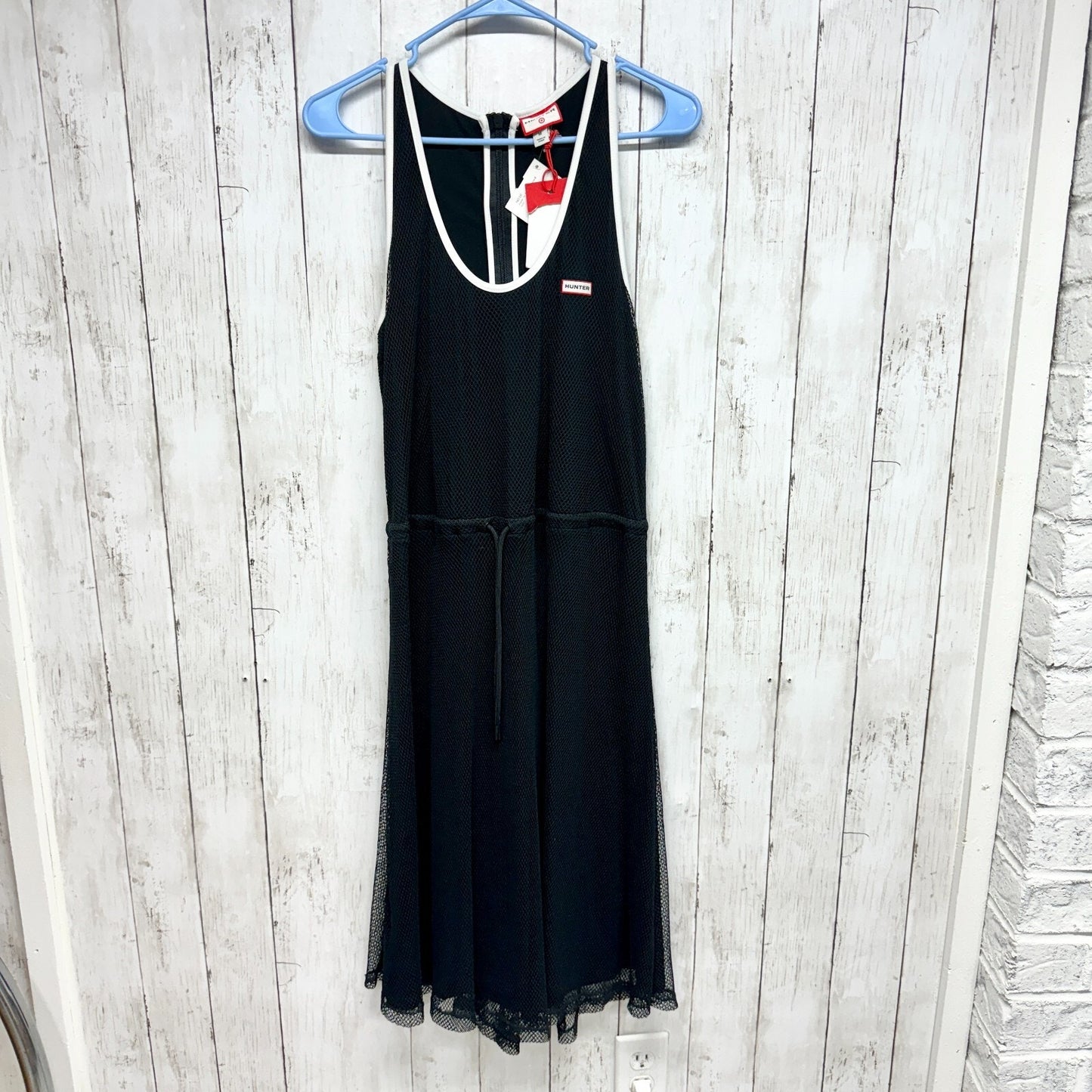 Hunter for Target Dress M Mesh A-Line Black Lace Racerback First Collection NWT