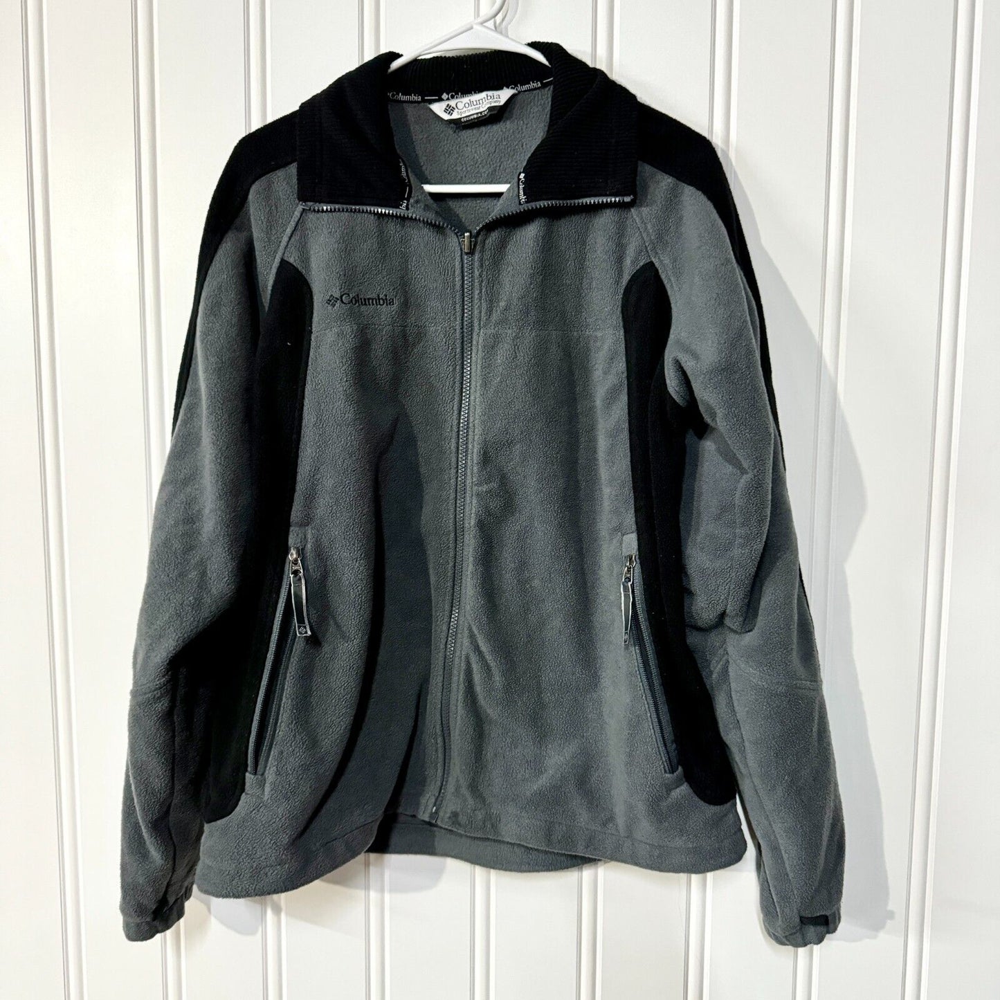 Columbia Jacket Omni-Heat Reflected Gray Mock Neck Full Zip Long Sleeve M