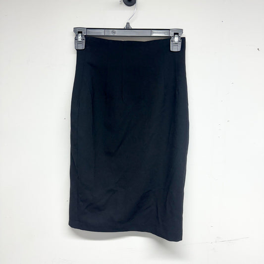 AMELIE Women Black Midi Zippered Back High Waisted Pencil Skirt Size Small NWT