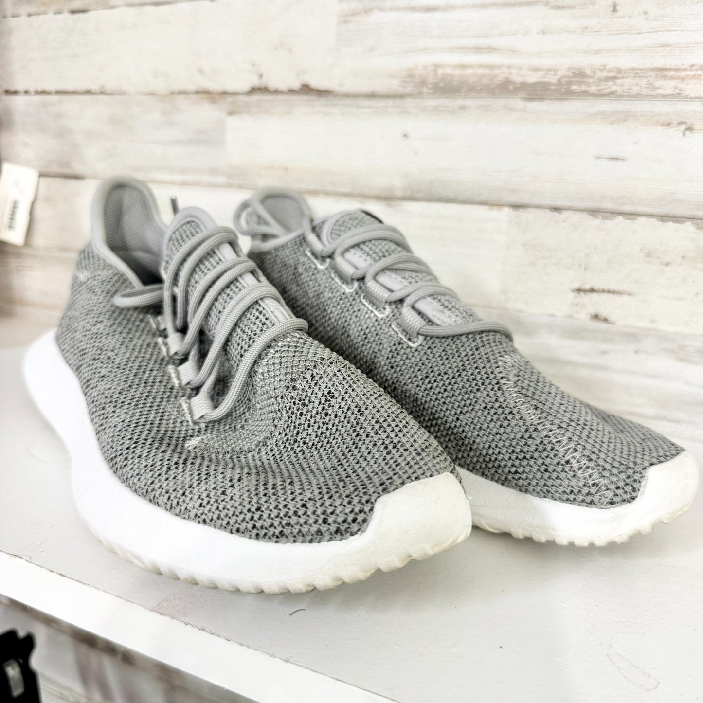 Adidas Men Size 8.5 Tubular Shadow Gray Running Sneakers Athletic Casual
