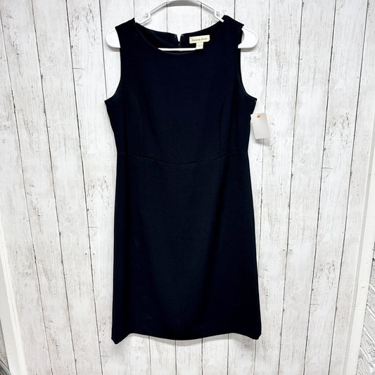 Amanda Smith Dress Women Size 8 Black Sleeveless Sheath Mini Zip Back Business