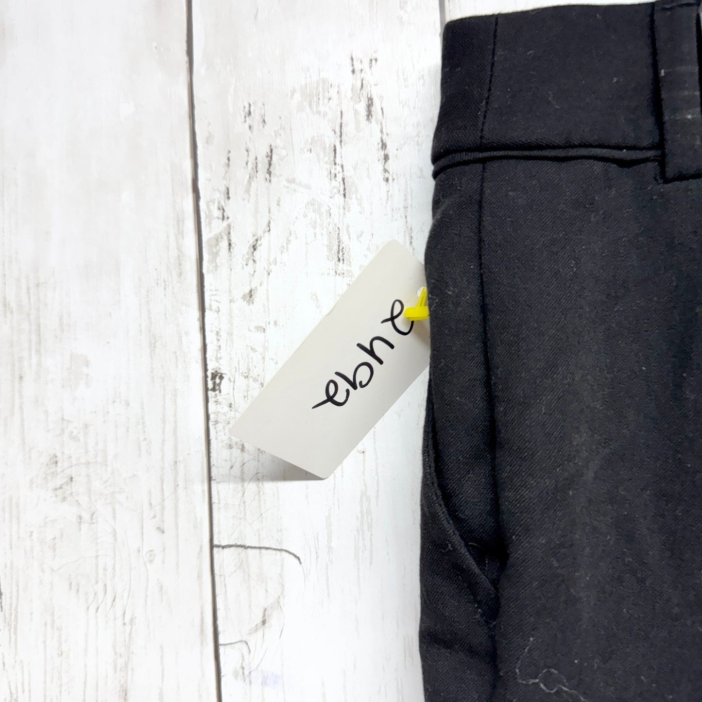 Anne Klein Pant Women Size 28 Black Slim Straight Tapered Dress Pants Zip Fly