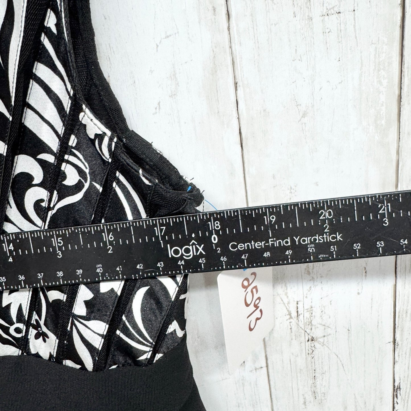 Vintage Scarlett Nite Dress Women Size 16 Black V-Neck Ruffle Sleeveless Mini
