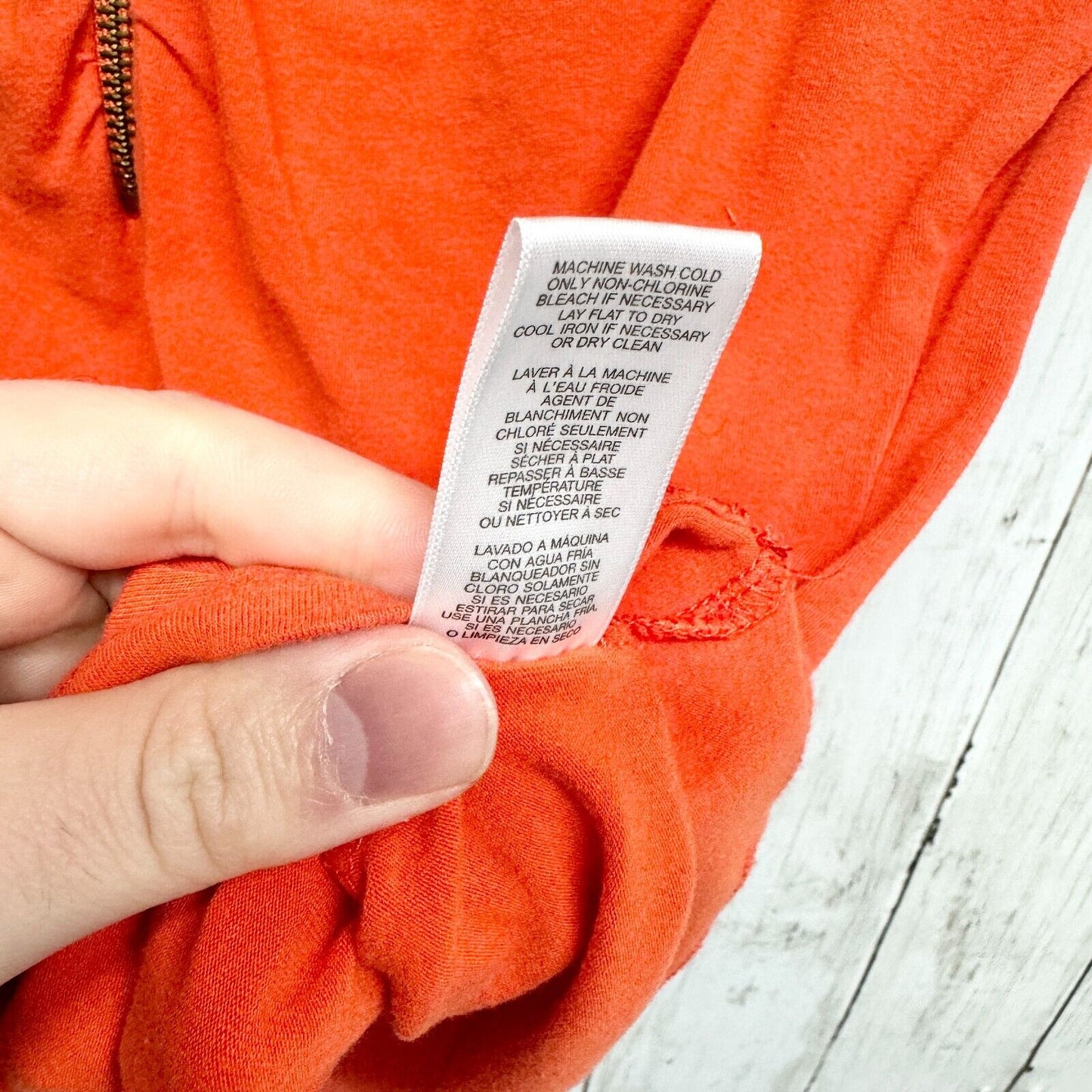 Michael Kors MK Short Women XS Ruched Half Zip Polo Burnt Orange Rare Short