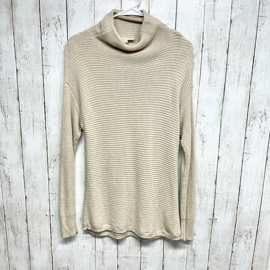 MICHAEL MICHAEL KORS Sweater Women Size S Turtle Neck Ivory Long Sleeve Knit Top