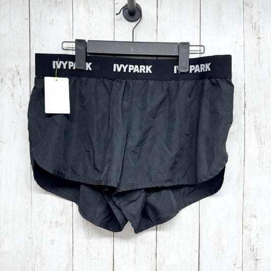 Ivy Park Short Women Size Large Black Athletic Elastic Waist Logo Shorts Casual
