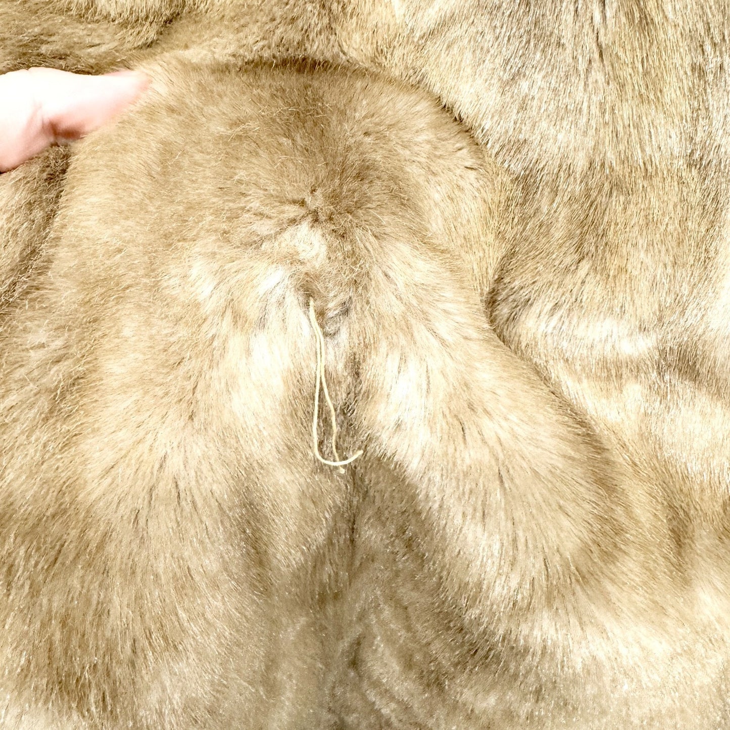 Vintage Coat Unisex Sz 14 Mink Fur Collared Long Sleeve Peacoat Front Pockets
