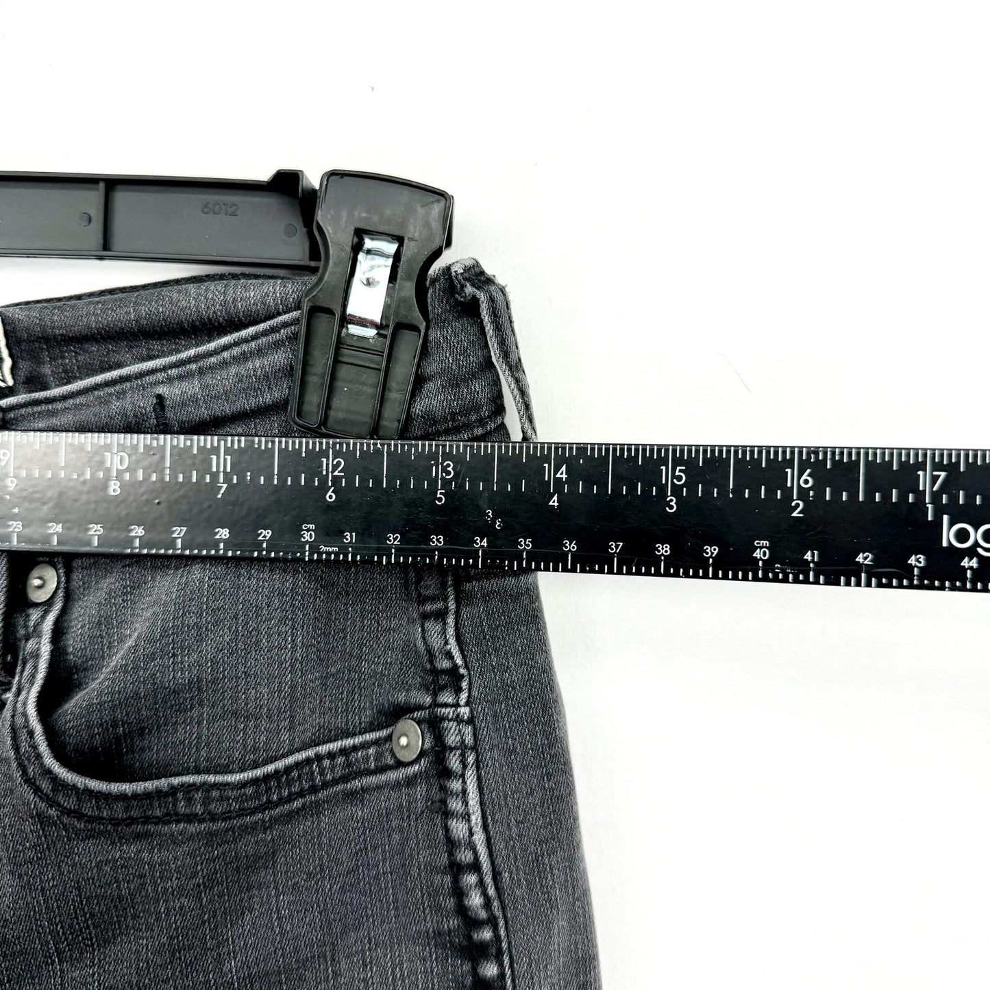 Madewell 10” High Rise Skinny Jeans Stretch Cotton Black Denim Ankle Crop Sz 25