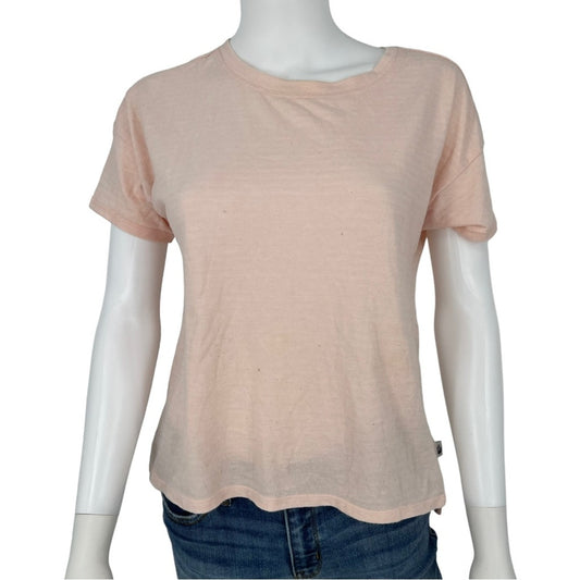The North Face Women’s Light Pink Short Sleeve Emerine Top Size Small