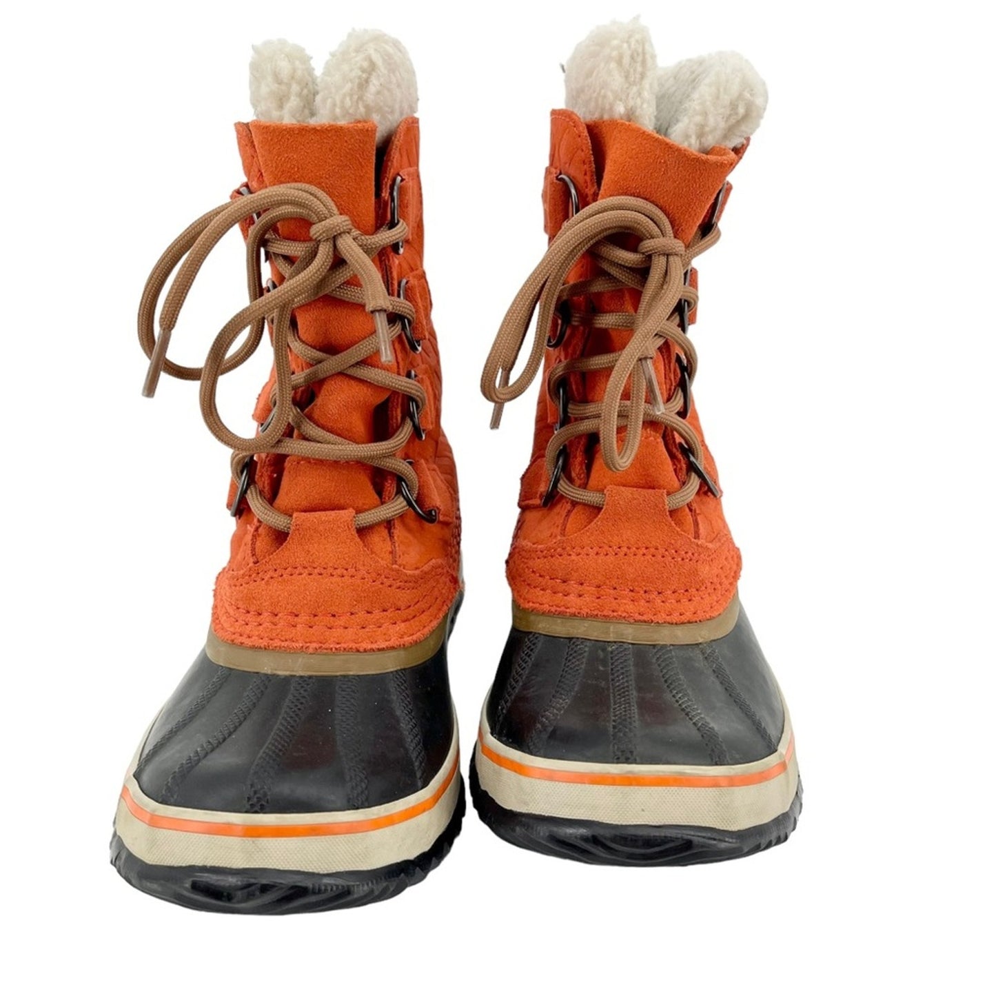 Sorel Womens 1964 Pac Graphic 15 Cold Weather Orange Winter Snow Boot Size 5
