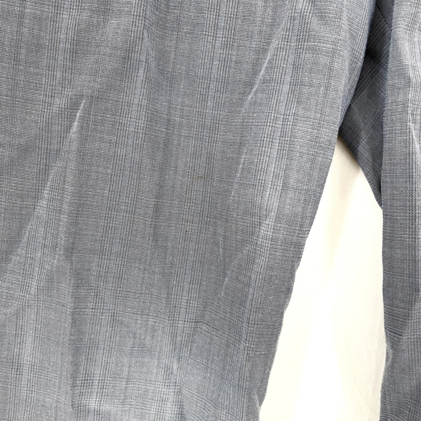 Theory Mens Blue Striped Casual Wool Polyester Blend Button Fly Dress Shirt 30
