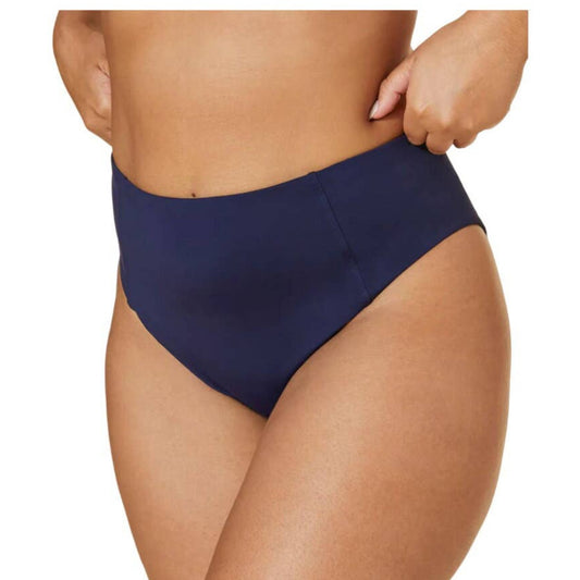 Andie Swim Women Navy Blue The High Waisted Cheeky Bottom Size XS NWT