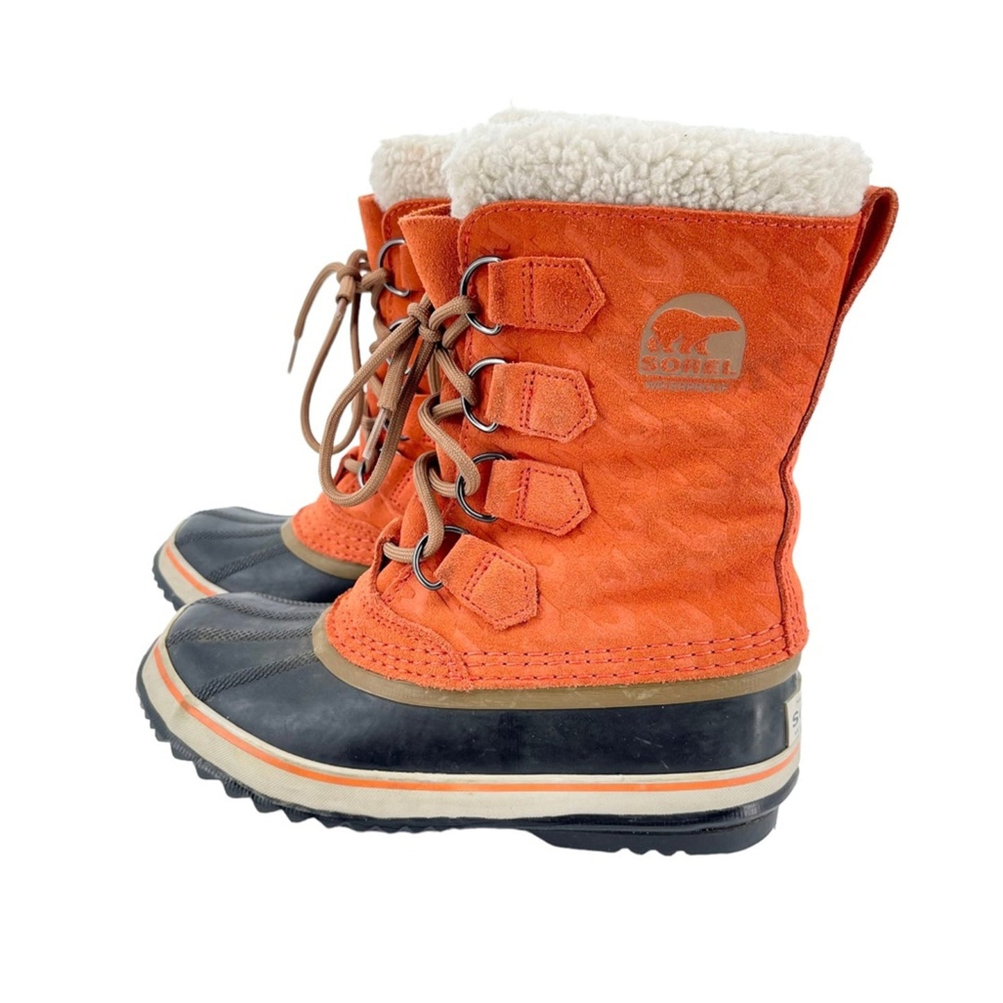 Sorel Womens 1964 Pac Graphic 15 Cold Weather Orange Winter Snow Boot Size 5