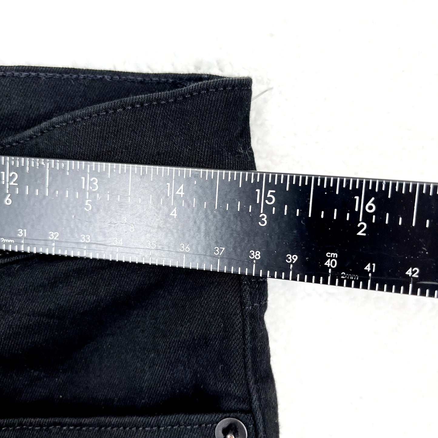 Madewell Women's 5 Button Fly 9" Mid-Rise Skinny Black Casual Jeans Size 27