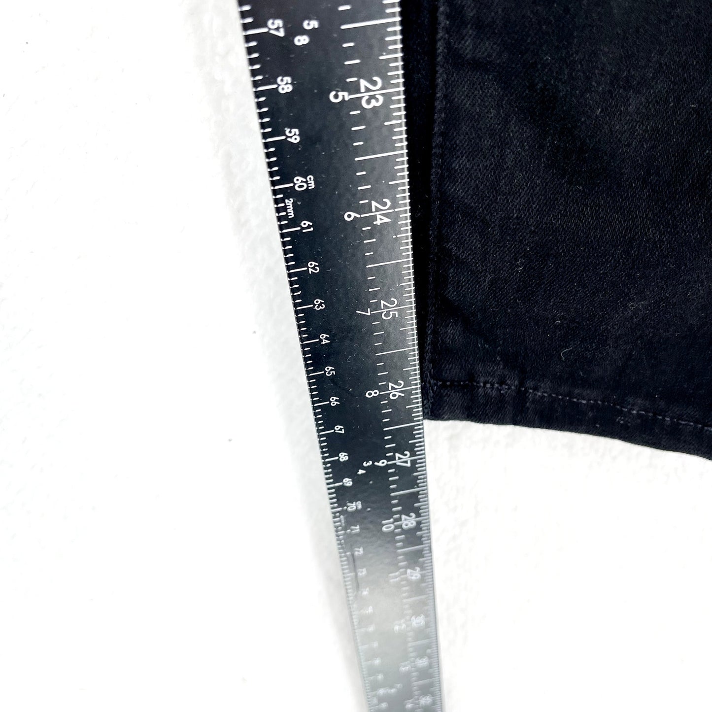 Madewell Women's 5 Button Fly 9" Mid-Rise Skinny Black Casual Jeans Size 27