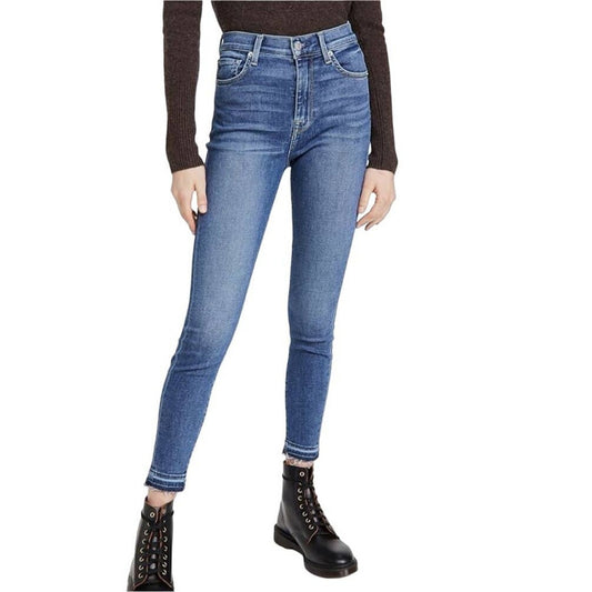 We The Free Women Medium Wash Super Skinny Mid Rise Jeans Size 26
